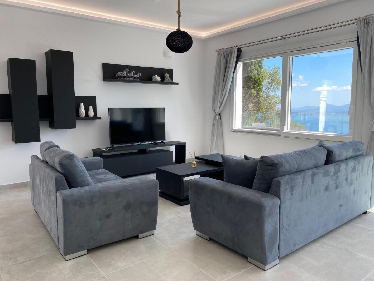 Rizaria Sea View House Villa Spartylas Bagian luar foto
