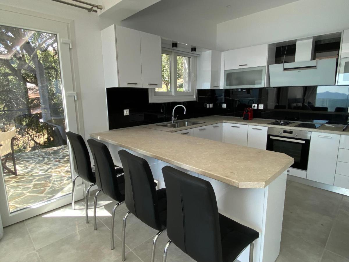 Rizaria Sea View House Villa Spartylas Bagian luar foto