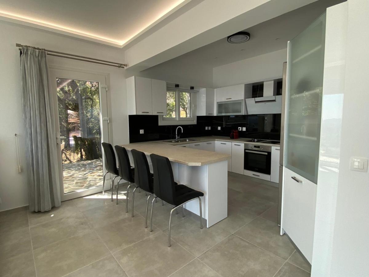 Rizaria Sea View House Villa Spartylas Bagian luar foto